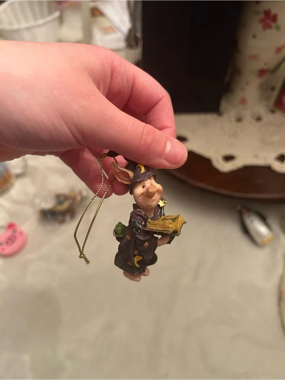 Vintage Boyd’s bears piglet Halloween Disney ornament rare
